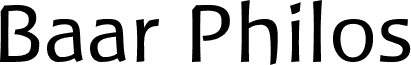 Preview of the Baar Philos font