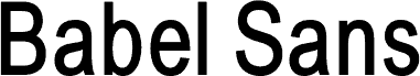 Preview of the BabelSans-Bold font