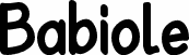 Preview of the Babiole font
