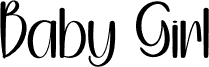 Preview of the Baby Girl font