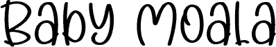Baby Moala - Personal Use шрифт
