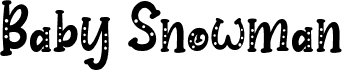 Baby Snowman Display - PUL