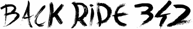 Preview of the Back Ride 342 font