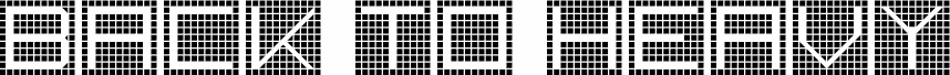 Preview of the back to heavy coat fat ground_grid Regular font