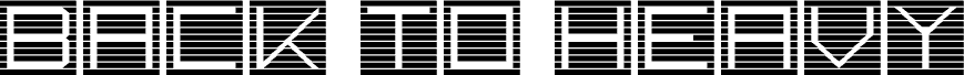 Preview of the back to heavy coat fat ground_line-h Regular font