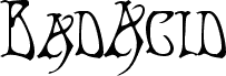Preview of the BadAcid font
