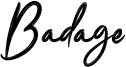 Preview of the Badage Personal Use font