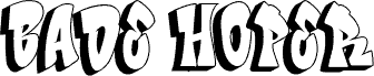 Bade Hoper shadow písmo