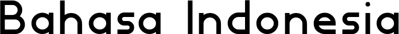 Preview of the Bahasa Indonesia-Light font