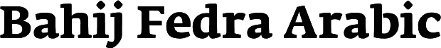 Bahij Fedra Arabic Bold