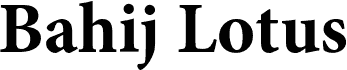 Bahij Lotus Bold
