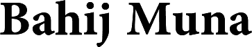 Bahij Muna Black