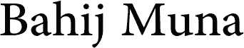 Bahij Muna Regular