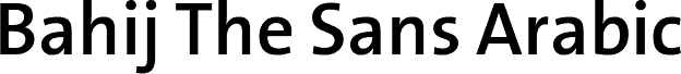 Bahij TheSansArabic-SemiBold