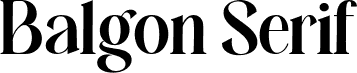 Balgon Serif Regular шрифт