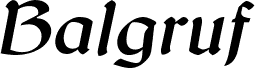 Balgruf Italic