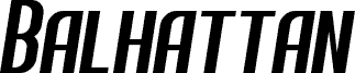 Balhattan Italic