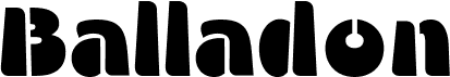 Balladon Stencil 字体