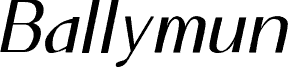 Ballymun RO Italic
