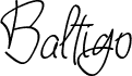 Baltigo Script Regularフォントのプレビュー