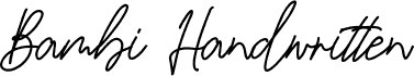 Bambi Handwritten Regular