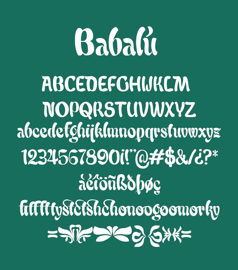 Babalu Schriftart