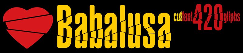 Babalusa Cut Czcionka
