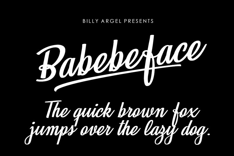 Babeface Schriftart