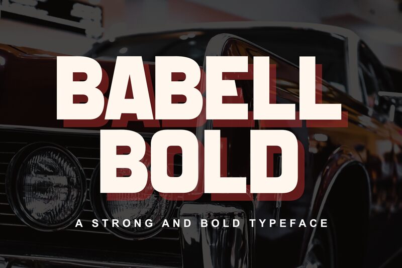 BABELL BOLD font | Fonts2u.com
