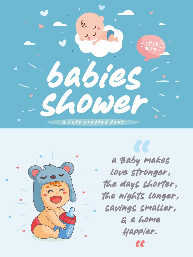 Babies Shower Czcionka