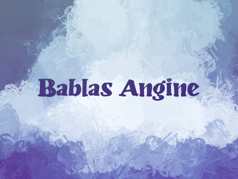 b Bablas Angine Schriftart