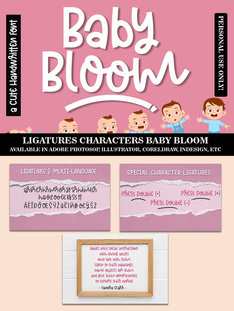 Baby Bloom Schriftart
