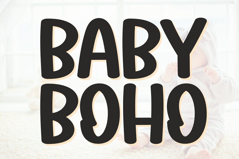 Baby Boho Schriftart