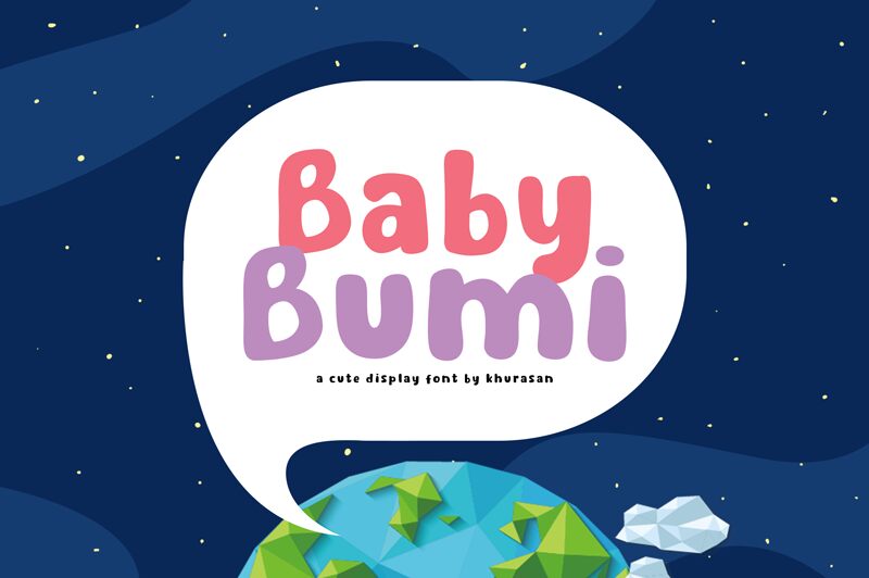 Baby Bumi Schriftart