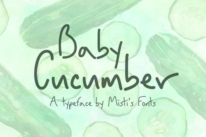 Baby Cucumber Schriftart