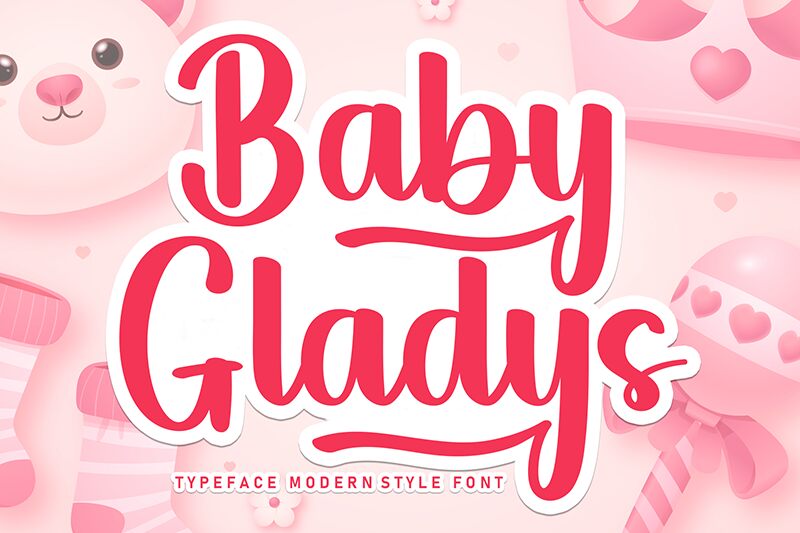 Baby Gladys Schriftart