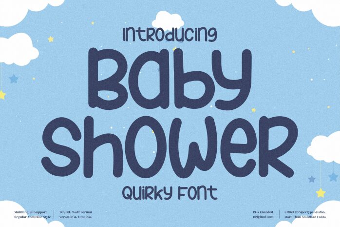 Baby Shower Schriftart
