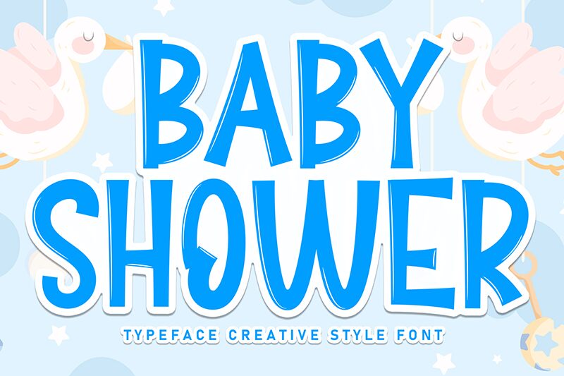 Baby Shower Schriftart