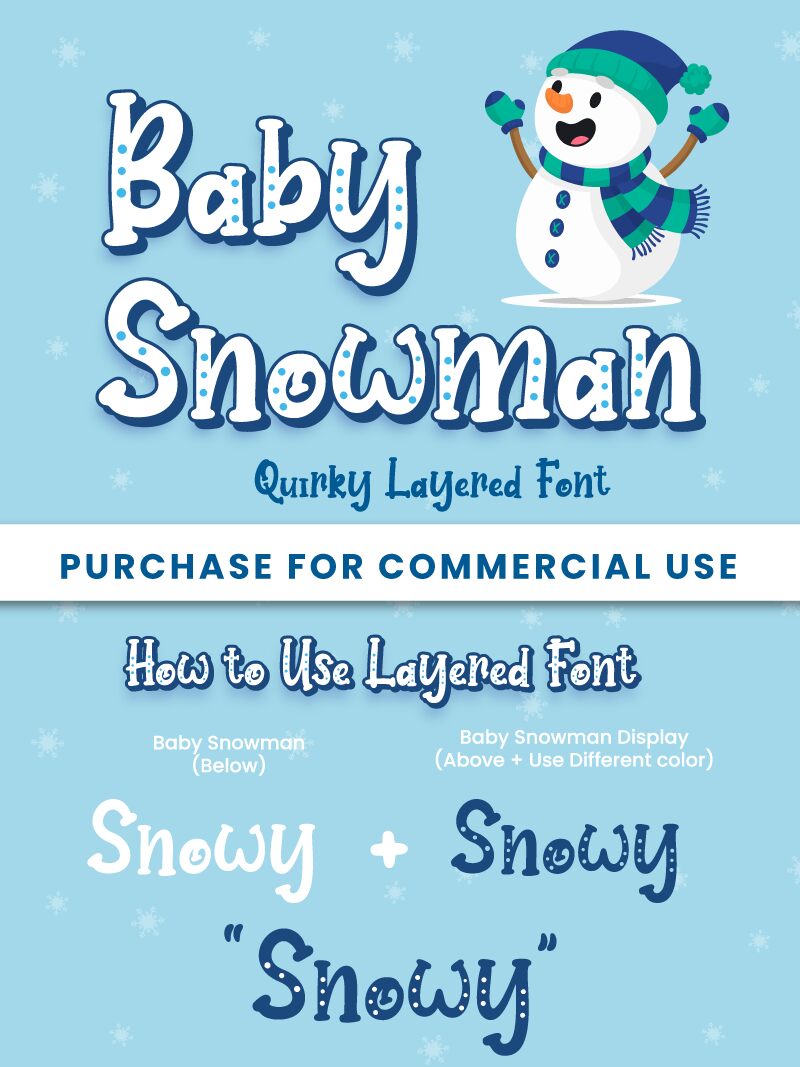 Baby Snowman Carattere