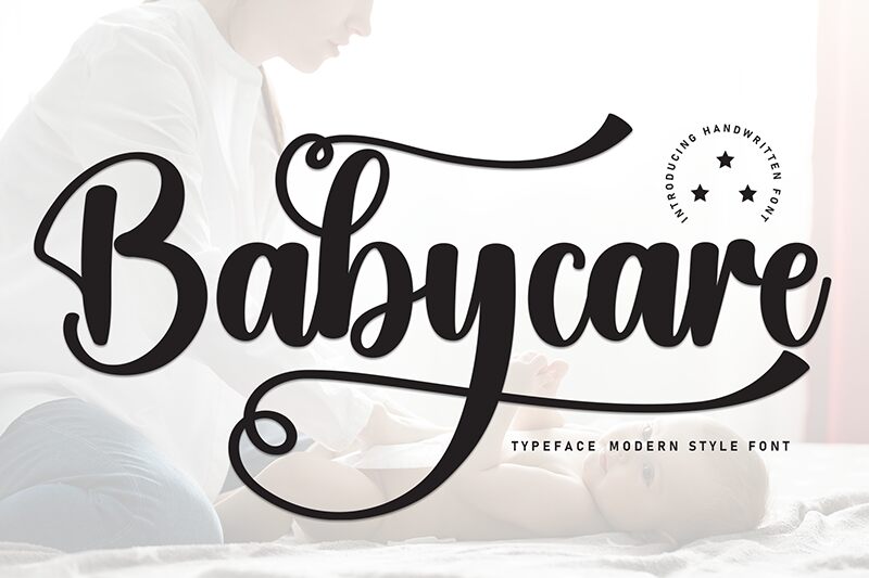 Babycare Schriftart