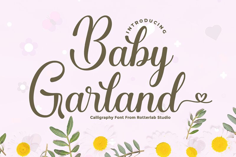 Baby Garland Schriftart