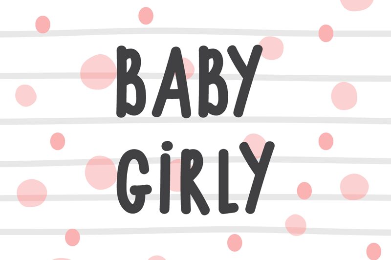 BABY GIRLY Schriftart