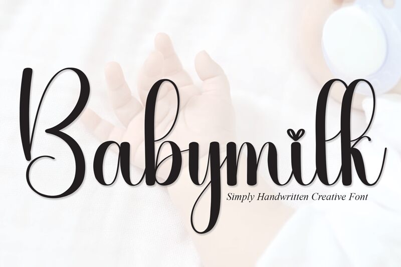 Babymilk Schriftart