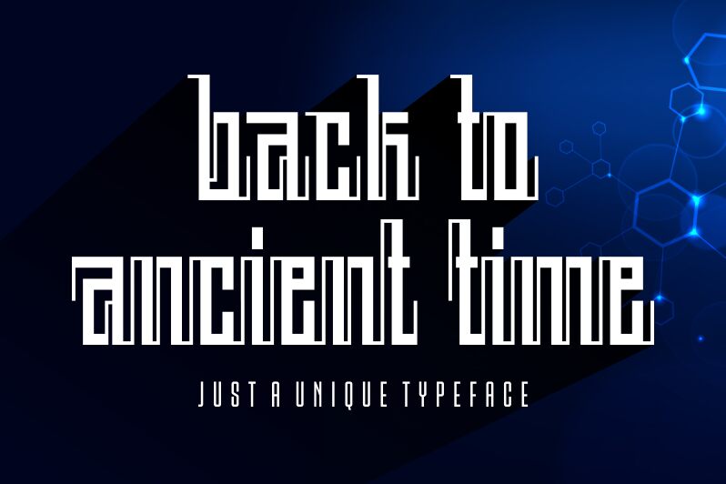 BACK TO ANCIENT TIME Schriftart