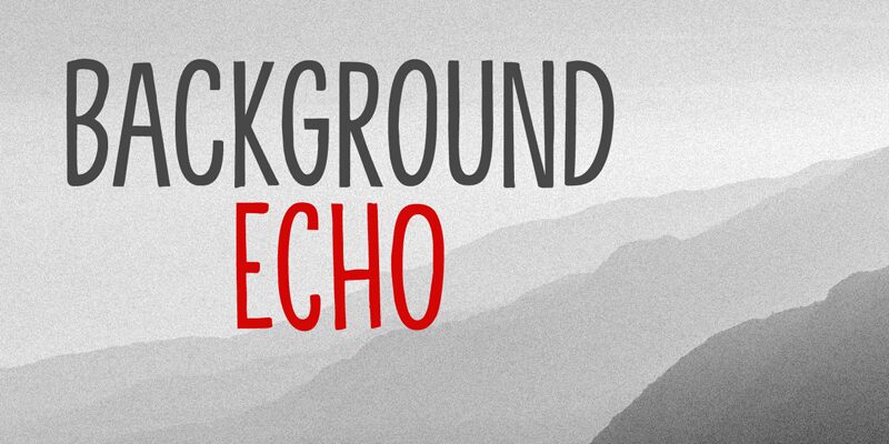 Background Echo Czcionka