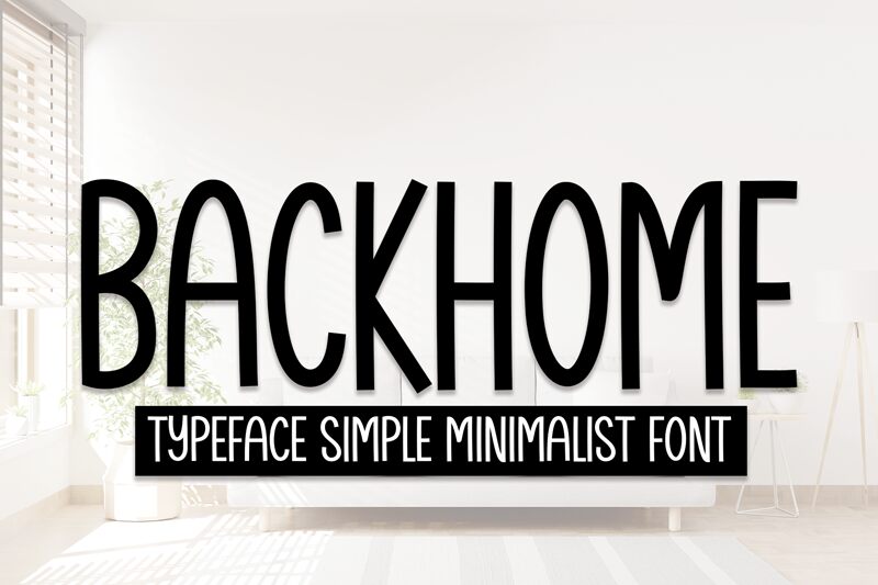 Backhome Schriftart