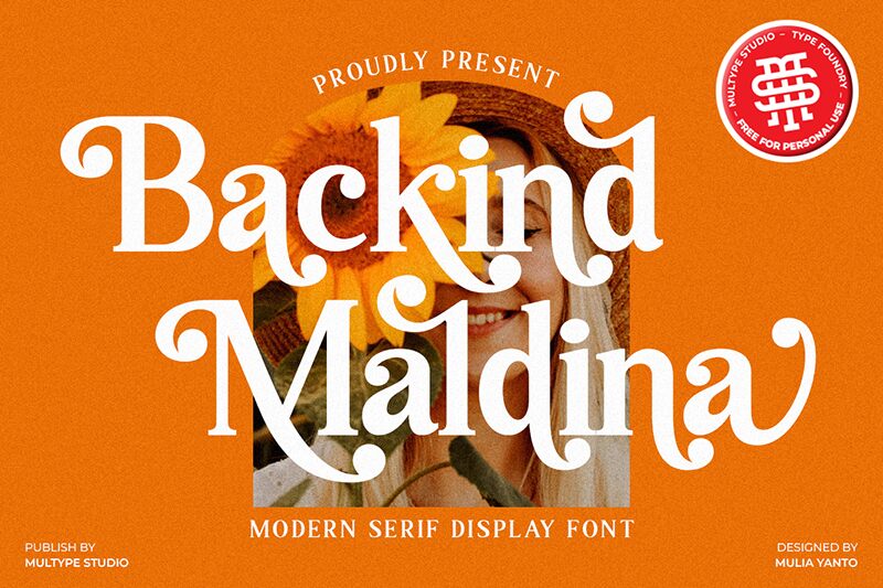 Backind Maldina Schriftart