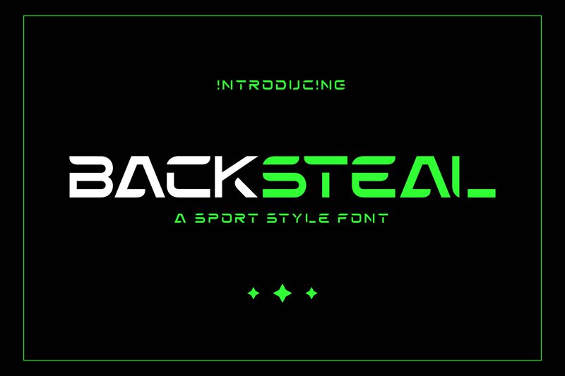 Backsteal Schriftart