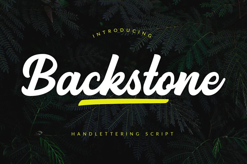 Backstone Schriftart
