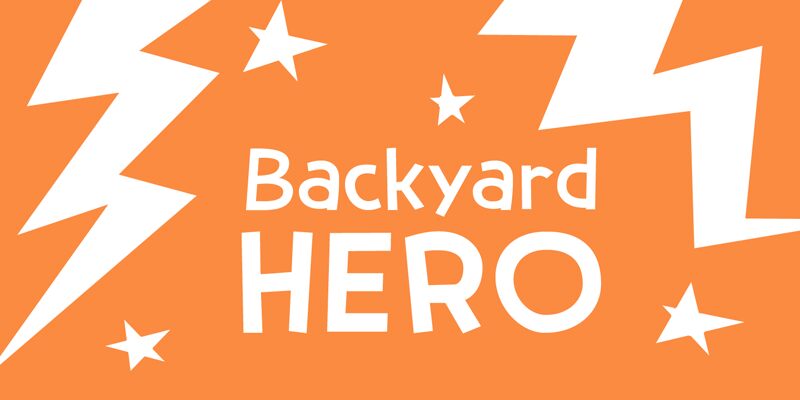 Backyard Hero Schriftart